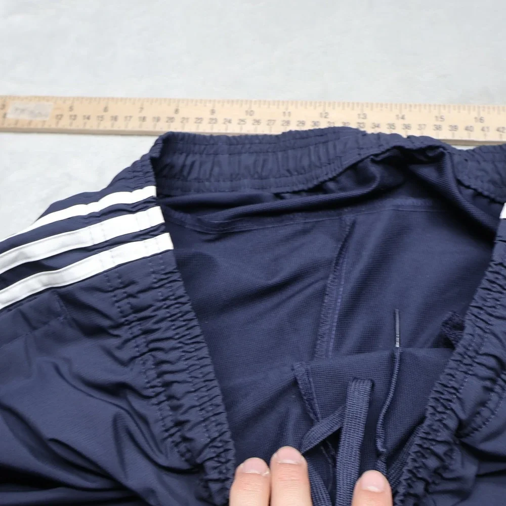 Adidas Track Pants Mens‎ Medium Blue 3-Stripe Athletic Streetwear Joggers 32x31